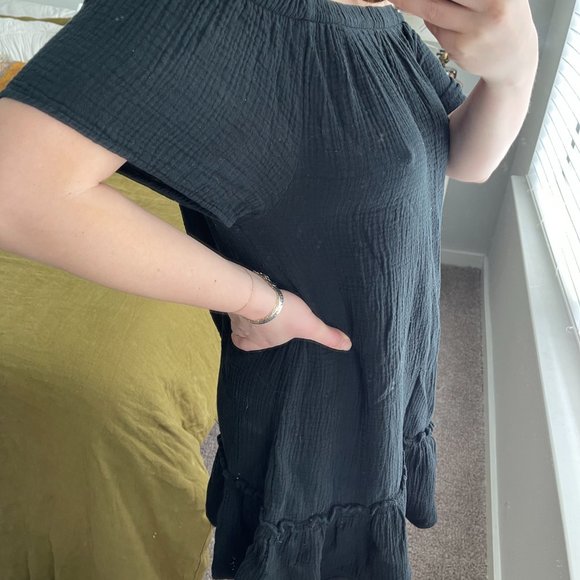 Dylan Gauze Off The Shoulder Dress S - Picture 3 of 8